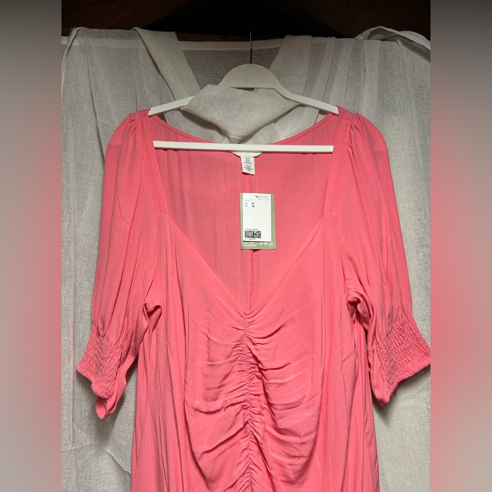 H&M Pink Ruched Dress - Picture 9 of 10